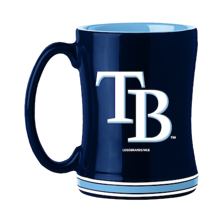Logo Brands Tampa Bay Rays 14oz Relief Mug 528-C14RM